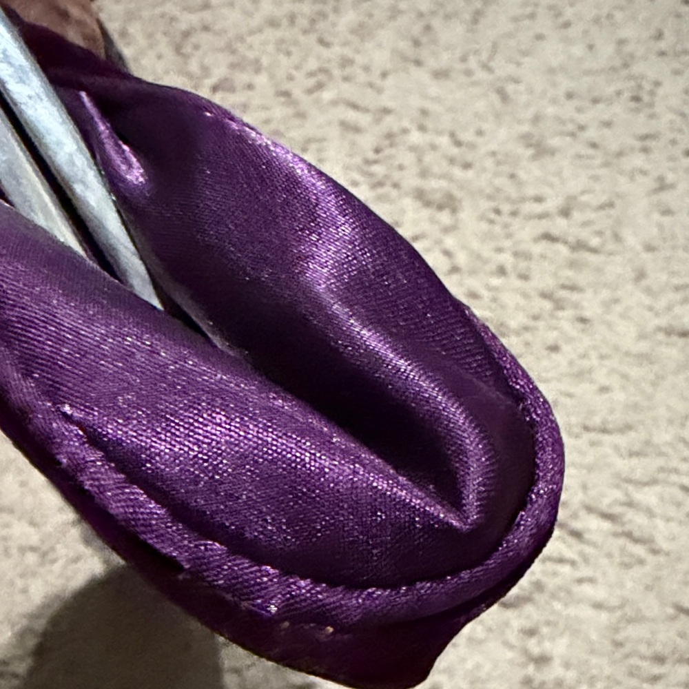 Chic Velvet Clutch with Silver Embellishment - Picture 3 of 7